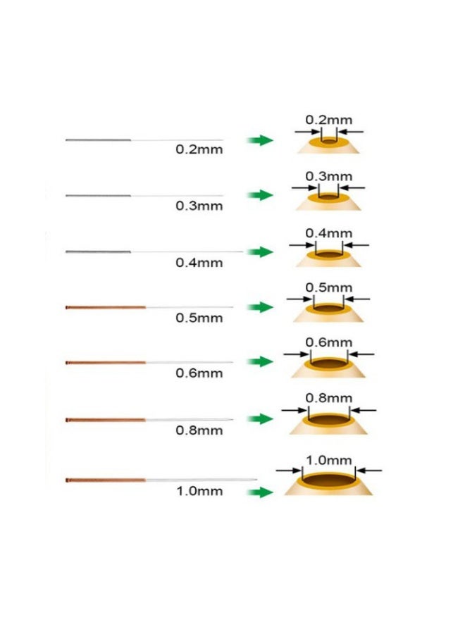 سيوسي 3D Printer Nozzle Cleaning Kit Includes 33 Pcs Stainless Steel Needles Cleaner Tools and 23 Pcs MK8 Nozzles Multiple Sizes Compatible with Makerbot Creality CR-10 Ender 3 5 - Image 2