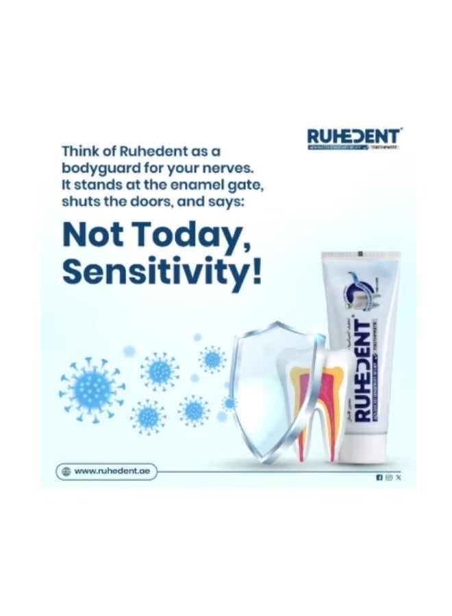 Ruhedent Advanced Sensitivity Relief Toothpaste - 75ml - Image 3