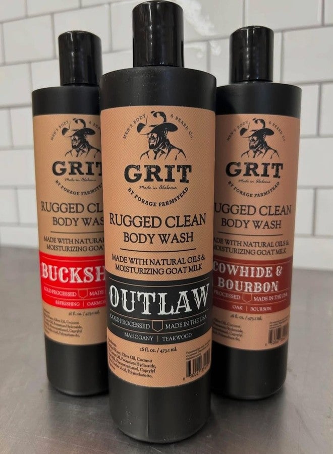 GRIT Goat Milk Body Wash Outlaw | All Natural | Dye-Free Body Wash | Enriched with Nourishing Goat Milk | 16 Fl oz - Image 2