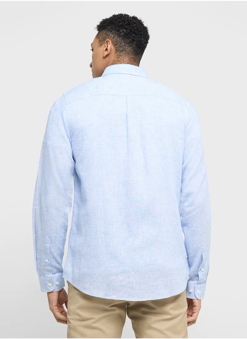 سفنتي فايف Linen Blend Shirt