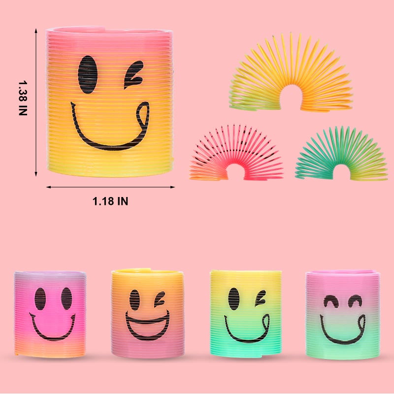 AZEN 32 Pcs Mini Spring Party Favors for Kids 3-5 4-8, Goodie Bags Stuffers for Birthday Party, Classroom Prizes Kids Prizes, Small Bulk Toys Gifts (4 Smile) - Image 4