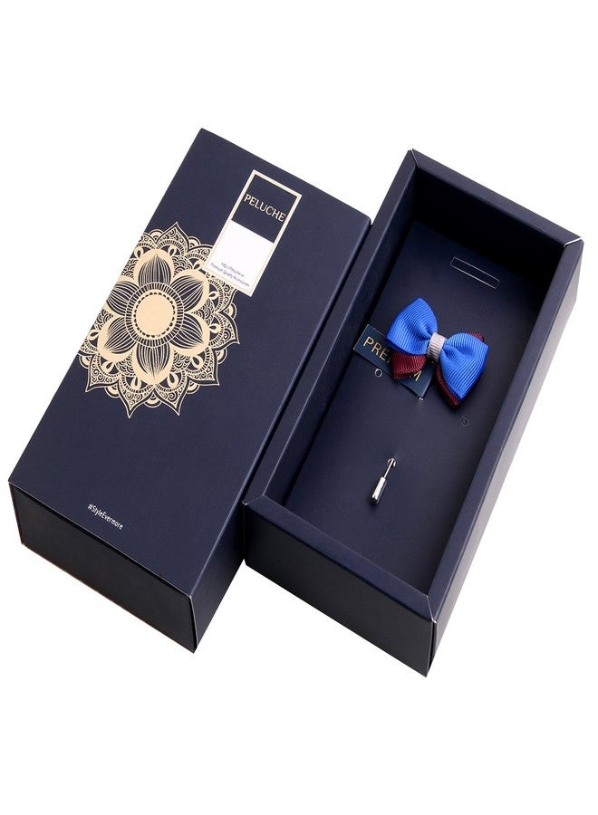 Peluche The Graceful Bow Blue Brooch for Men - Image 4