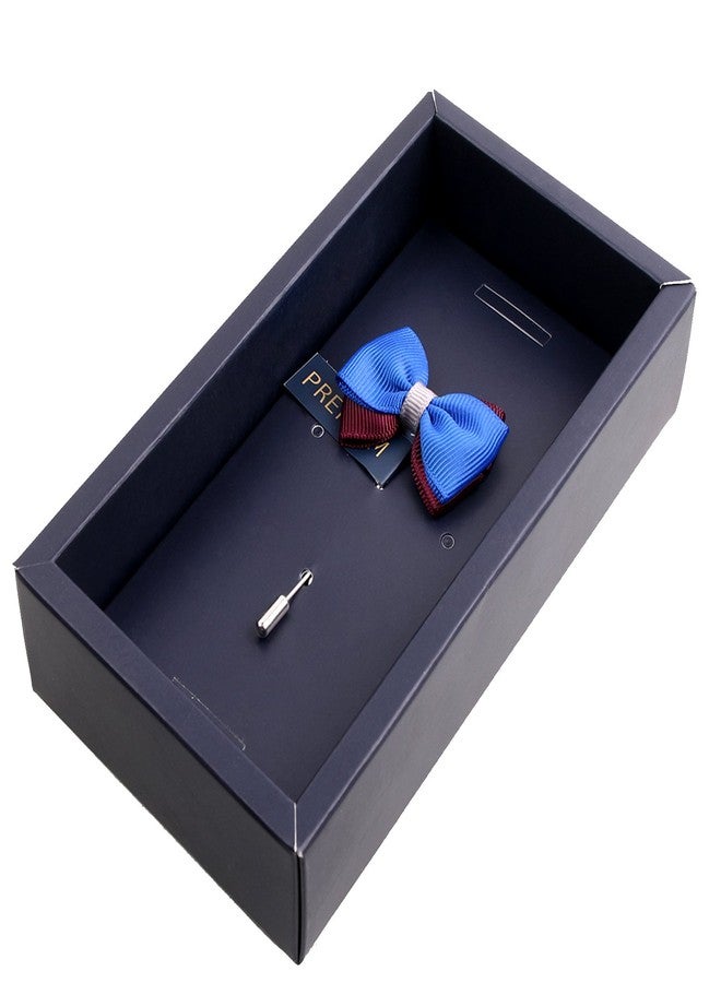 Peluche The Graceful Bow Blue Brooch for Men - Image 3
