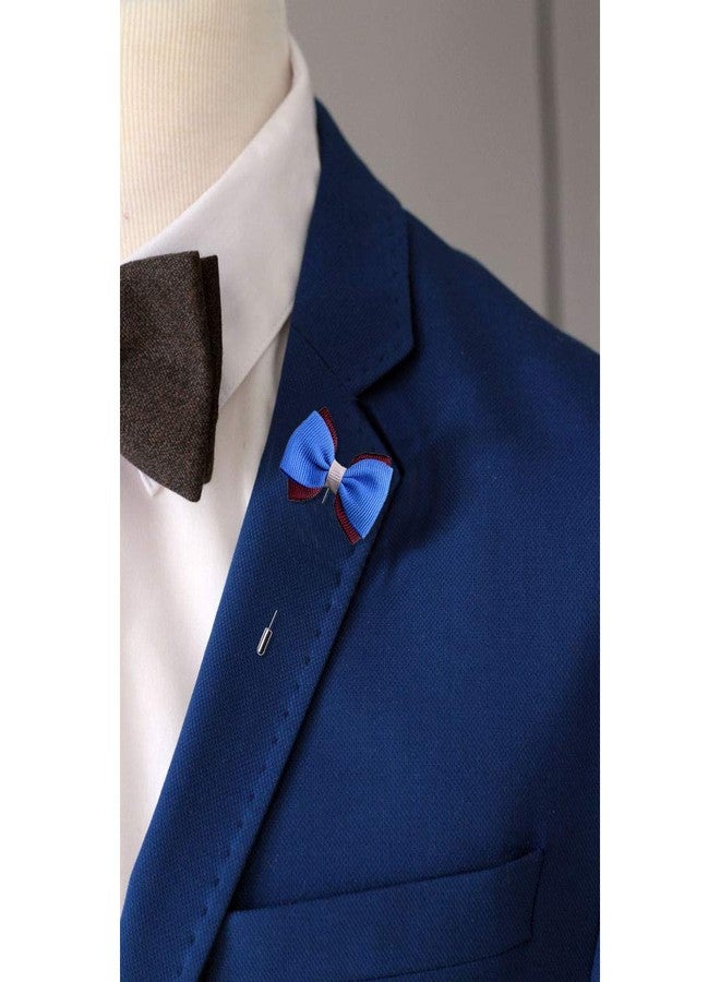 Peluche The Graceful Bow Blue Brooch for Men - Image 5