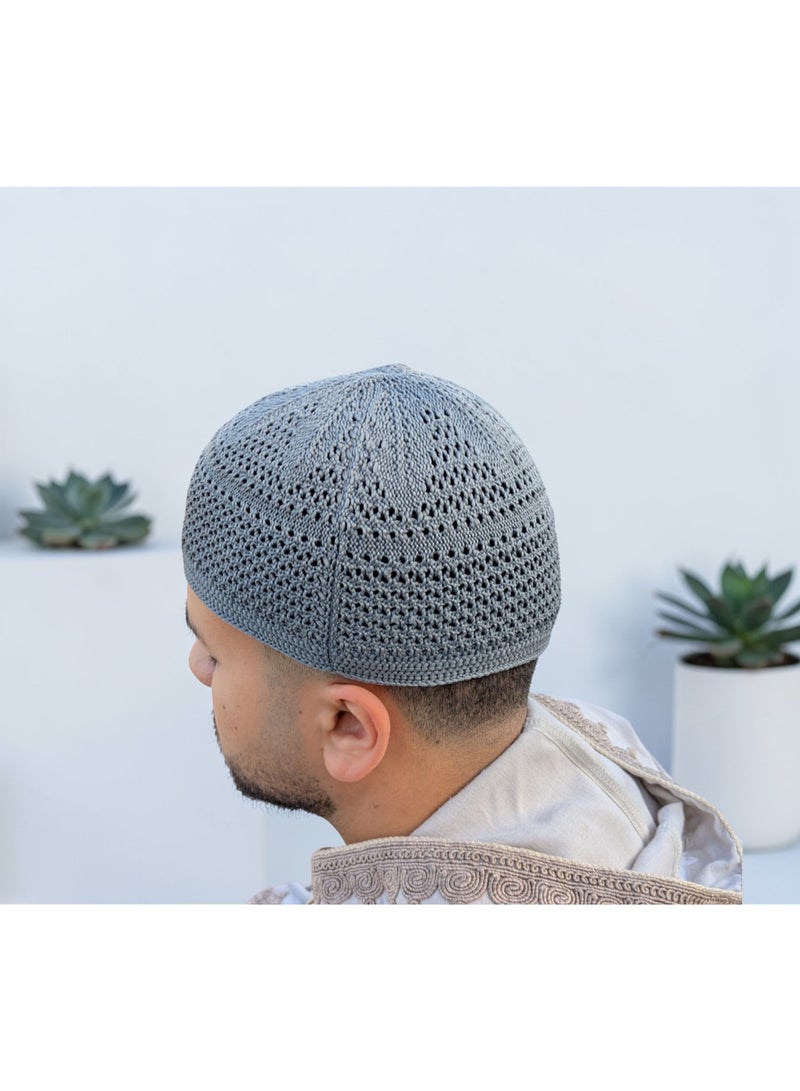 طاقية صلاة تركية من القطن – تصميم إسلامي أنيق مريح للاستخدام اليومي والعبادة - Image 4