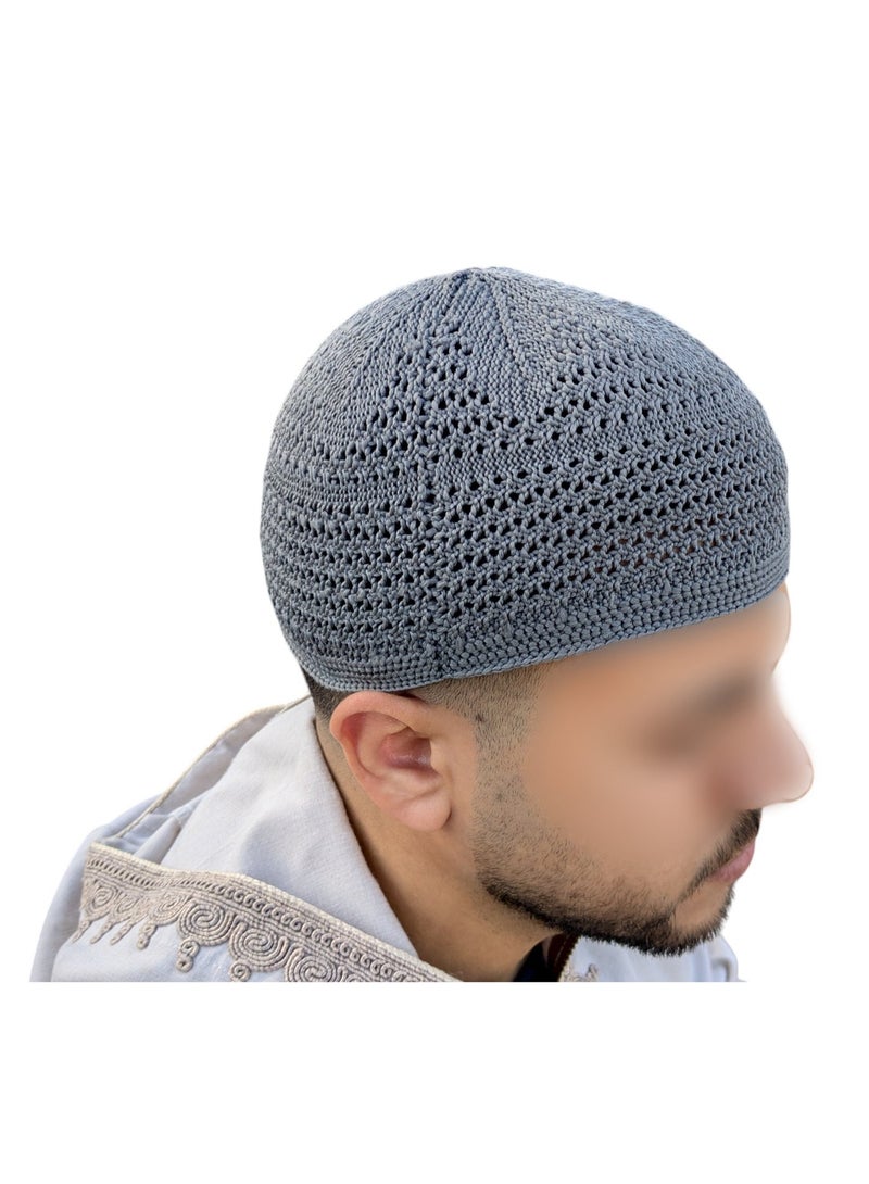 طاقية صلاة تركية من القطن – تصميم إسلامي أنيق مريح للاستخدام اليومي والعبادة - Image 1