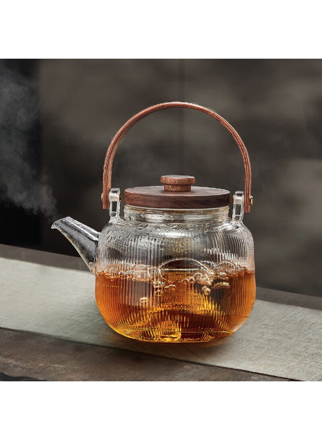 Yihutea Glass Electric Ceramic Stove With High Borosilicate Heat-resistant Tea Pot, Tea Brewing Device With Handle, Health Care Appliance, Suitable For Direct Fire Heating Water Kettle - Image 1