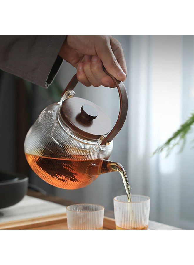 Yihutea Glass Electric Ceramic Stove With High Borosilicate Heat-resistant Tea Pot, Tea Brewing Device With Handle, Health Care Appliance, Suitable For Direct Fire Heating Water Kettle - Image 2