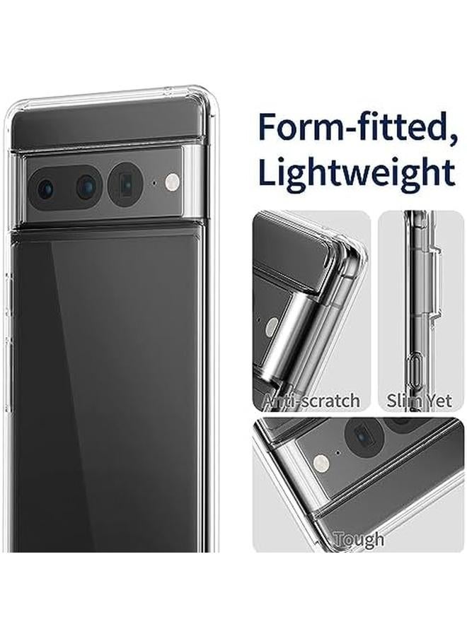 erorex Privacy Screen Protector For Google Pixel 7 Pro With Clear Tpu Case Shockproof 4 Corners Air Bag For Pixel 7 Pro Cover Case - Image 4