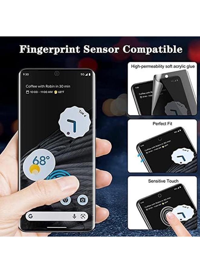erorex Privacy Screen Protector For Google Pixel 7 Pro With Clear Tpu Case Shockproof 4 Corners Air Bag For Pixel 7 Pro Cover Case - Image 5