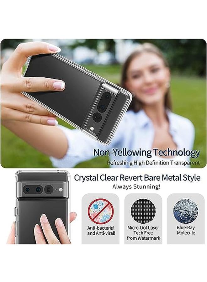 erorex Privacy Screen Protector For Google Pixel 7 Pro With Clear Tpu Case Shockproof 4 Corners Air Bag For Pixel 7 Pro Cover Case - Image 3