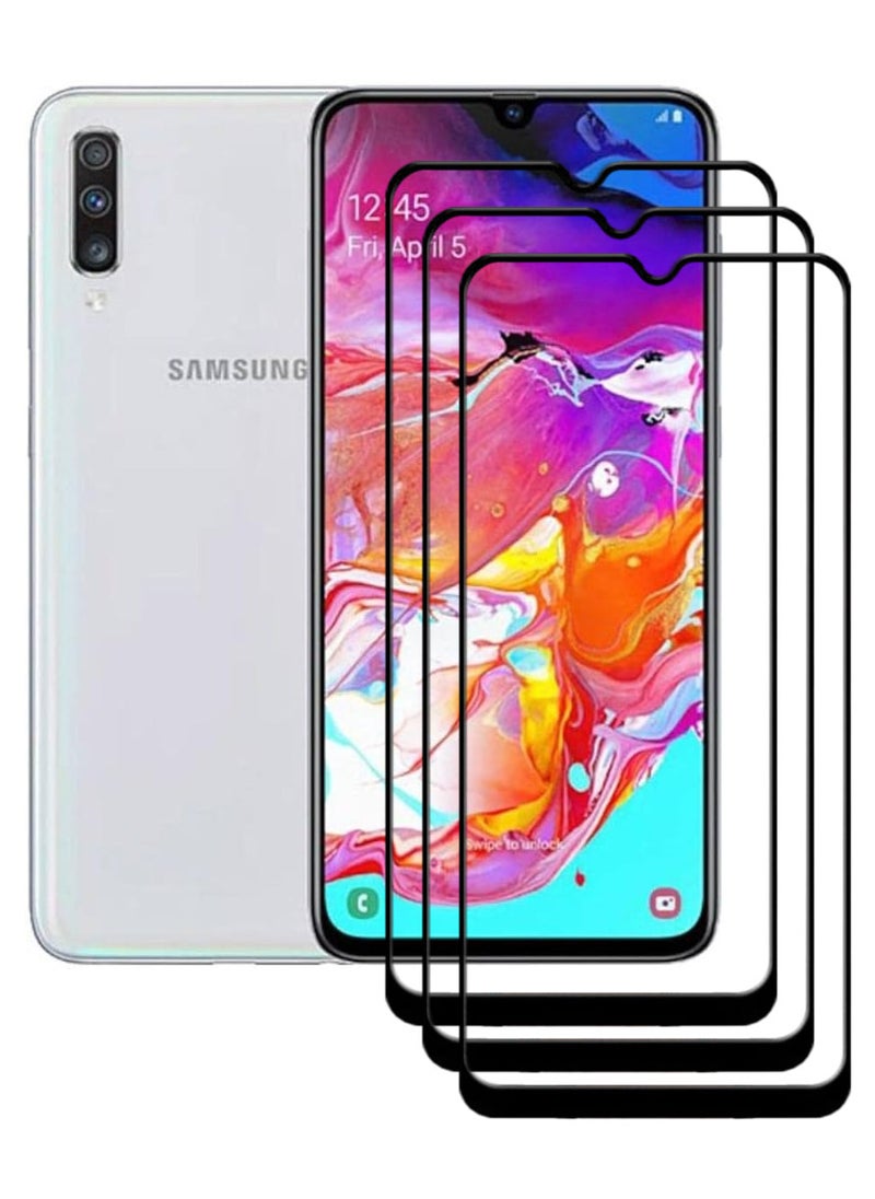 ACLIX 3 Pieces Antistatic ESD Dustproof Premium Quality High Definition Tempered Glass Screen Protector Designed For Samsung Galaxy A70 - Image 1