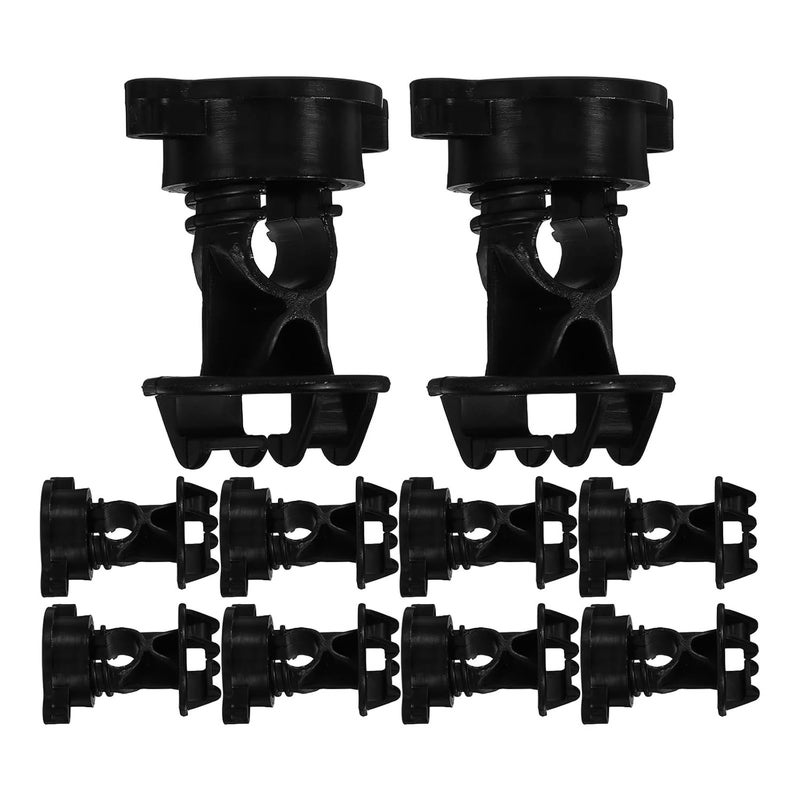 90pcs Electric Fence Insulator Kit with Middle Rod and Tape Corner Tighteners for Farm Animal Agricultural Fencing - Image 1