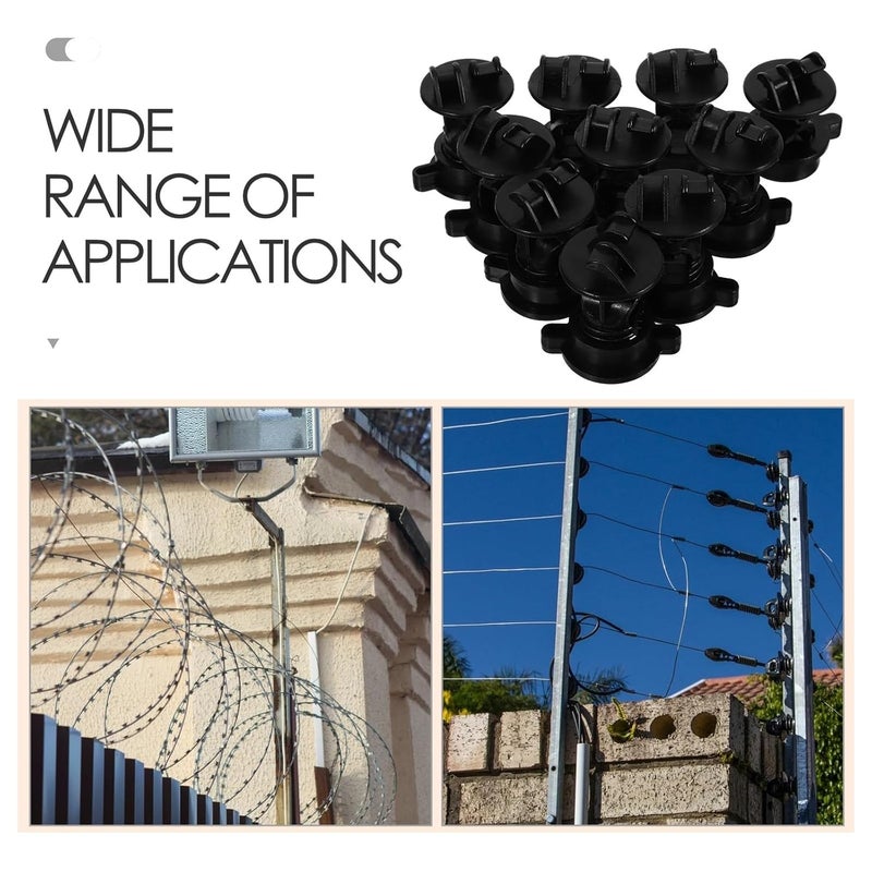 90pcs Electric Fence Insulator Kit with Middle Rod and Tape Corner Tighteners for Farm Animal Agricultural Fencing - Image 4