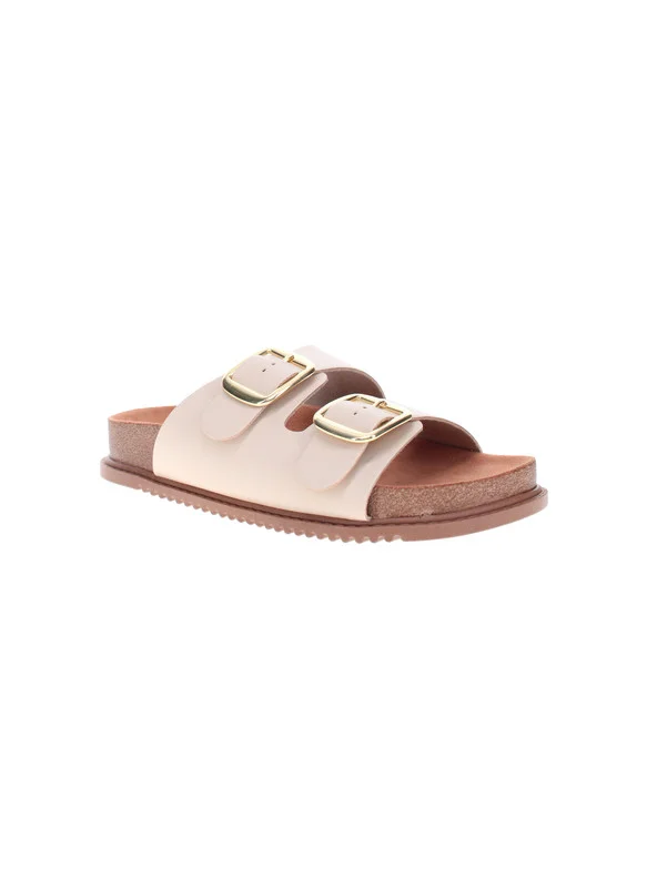 Beira Rio Beira Rio Ladies Flat Sandals Cream | Made In Brazil