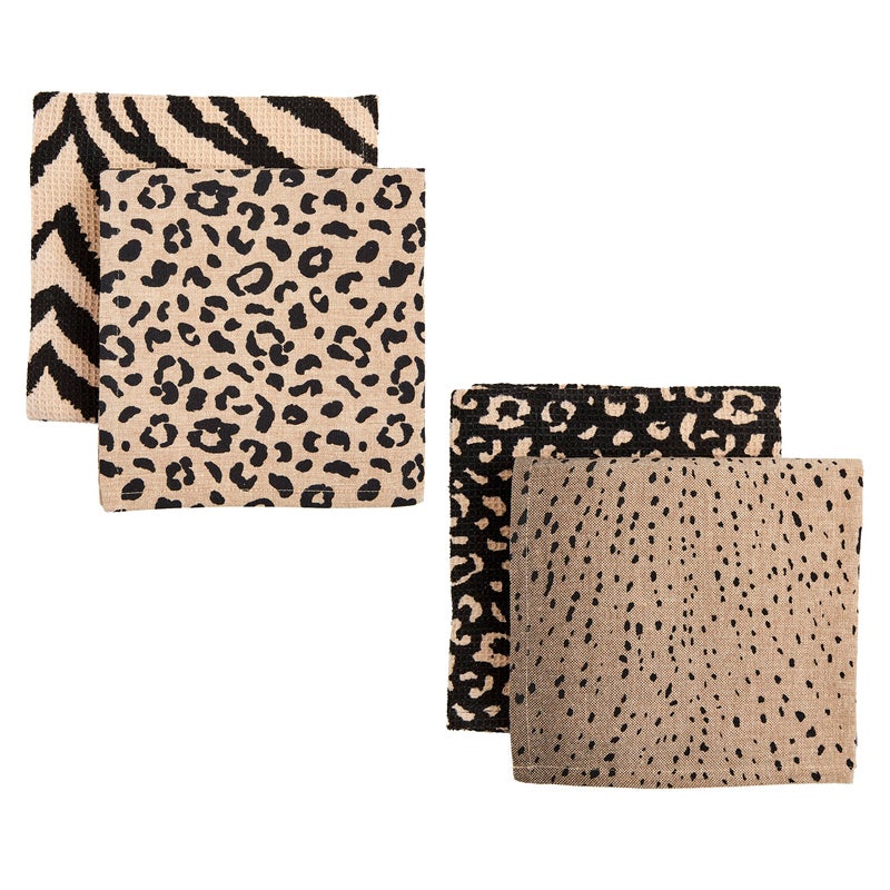 Mud Pie Fawn Animal Print Towel, 26" x 16 1/2" - Image 2