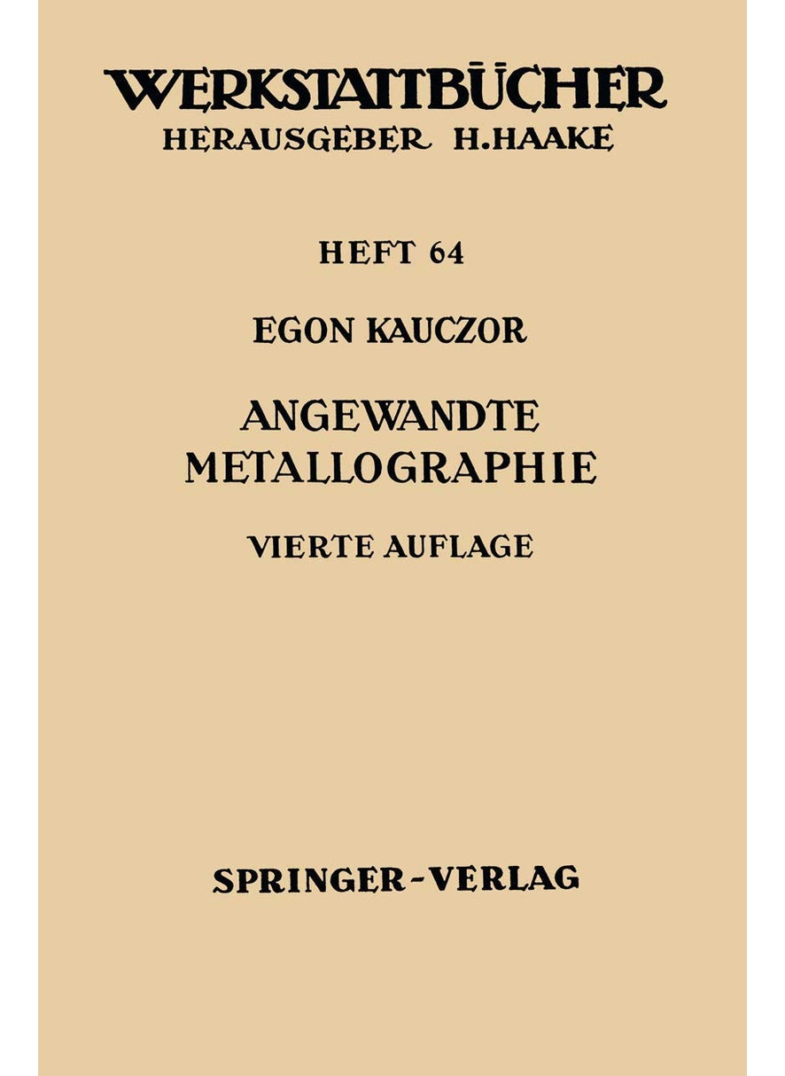 Angewandte Metallographie 