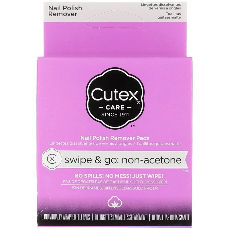 Cutex Care Swipe Go NonAcetone Nail Polish Remover Pads 10ct - Image 3