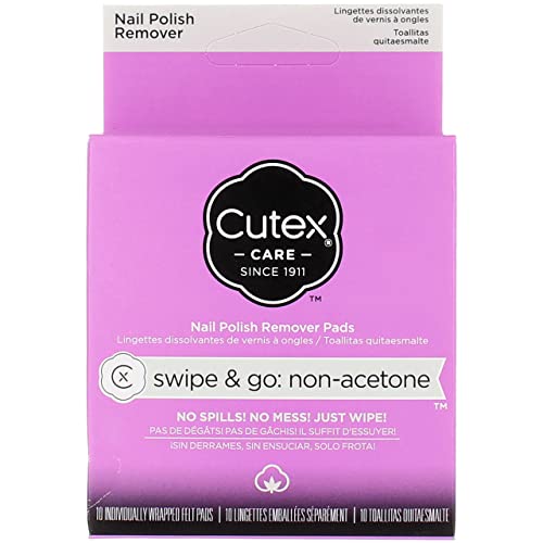 Cutex Care Swipe Go NonAcetone Nail Polish Remover Pads 10ct - Image 1