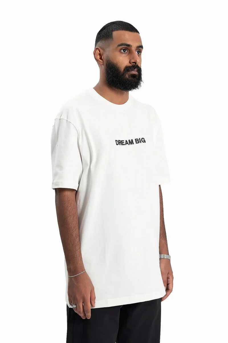 Wecre8 Men's White Butterfly T-shirt By WECRE8
