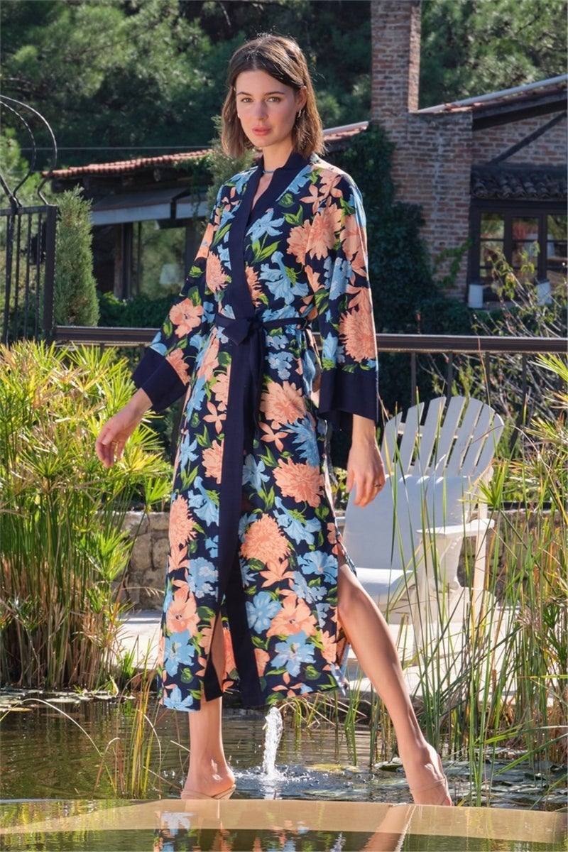 Monamise Floral Kimono Dress - Image 2