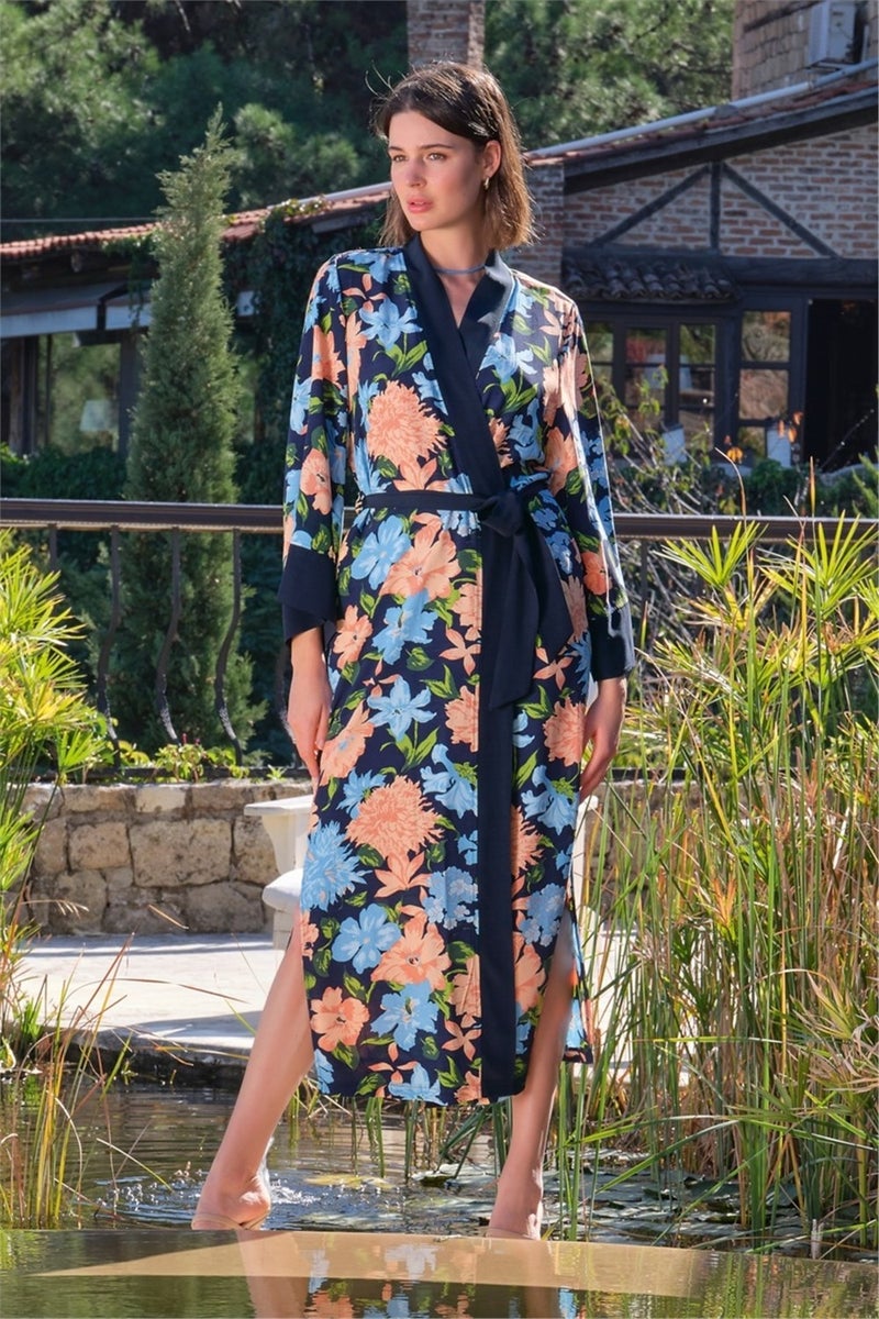 Monamise Floral Kimono Dress - Image 3
