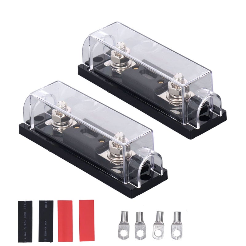 2 Pcs Audio Fuses Holders 250A 48V Stereo Video System ANL Fuse Block for RVs Yachts Ships Agricultural Vehicles - Image 1