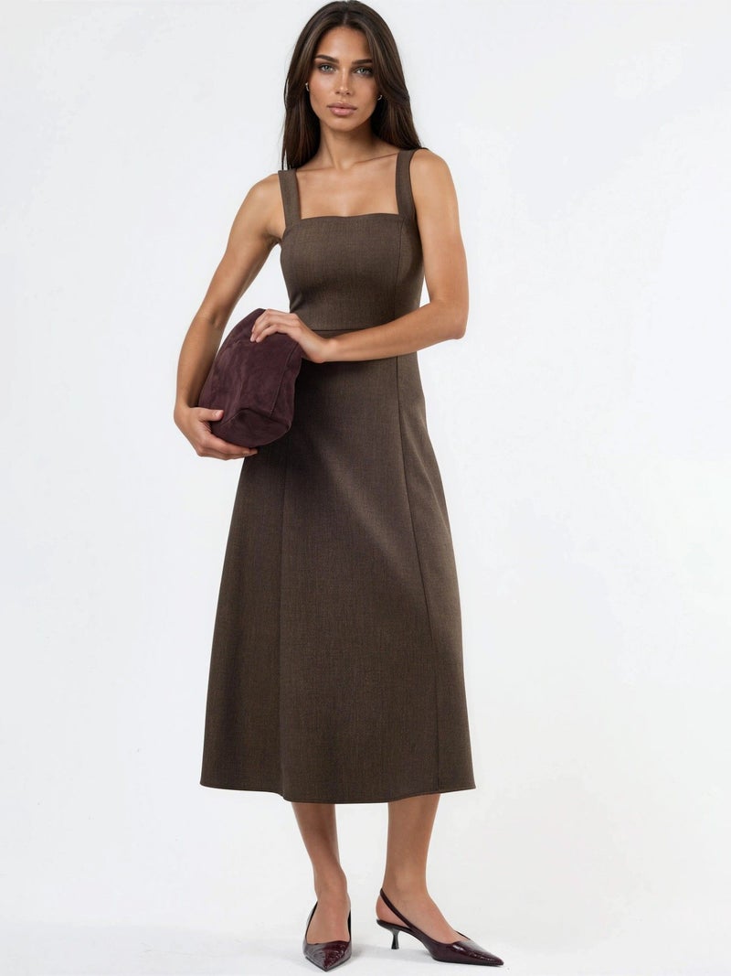 Qustyle QU STYLE Sleeveless A-Line Midi Dress - Image 1