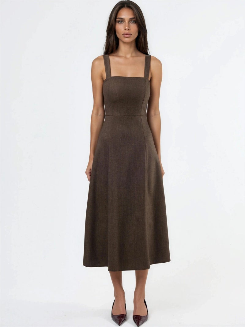 Qustyle QU STYLE Sleeveless A-Line Midi Dress - Image 5