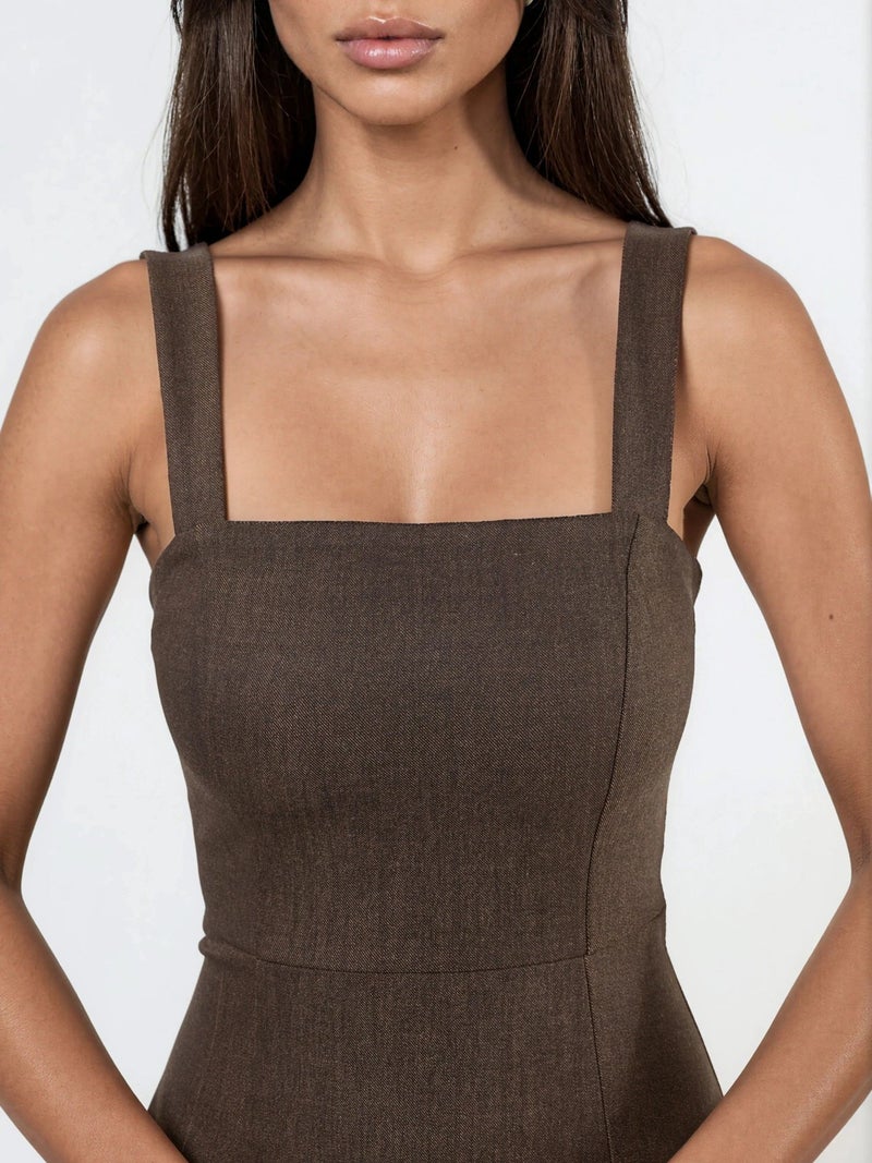 Qustyle QU STYLE Sleeveless A-Line Midi Dress - Image 4