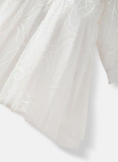 Nautinati Nautinati' Girls' Mesh Embroidered Party Frock  - Image 4