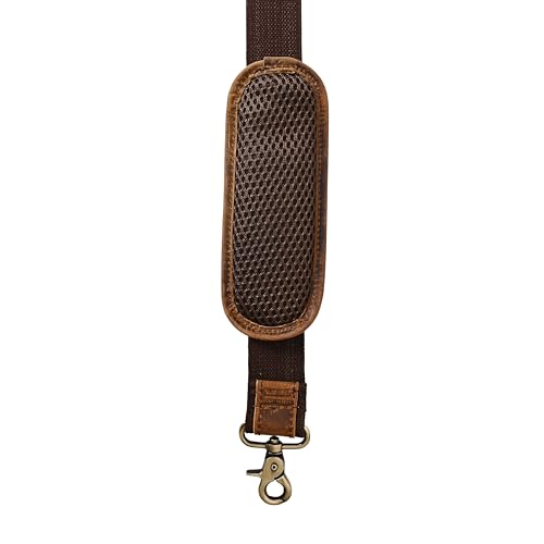 Autentico Leather Autentico Premium Tan Leather Travel Bag Strap Adjustable Replacement Shoulder Strap Extra Wide Padded Design for Weekenders, Carry-Ons, Duffels Genuine Leather Comfort (Distress Brown) - Image 5