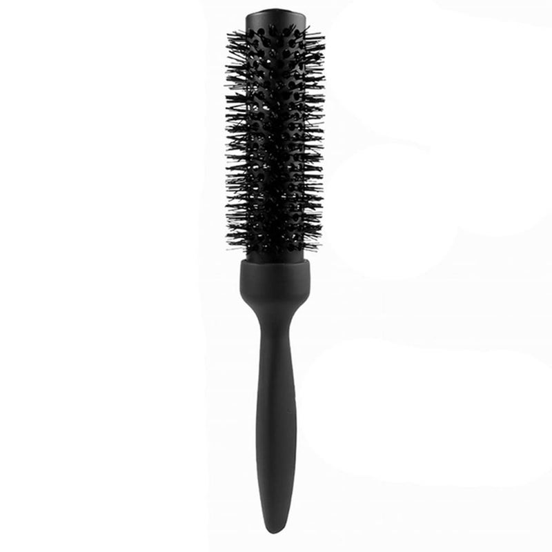 FOLELLO Professional Round Hair Brush Ceramic Coated Metal Barrel Brushes for Smoothing Curling Straightening Heat resistant Blow Dry Hair Brush for Men Women 32MM - Image 1