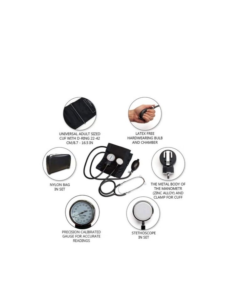 KBM KBM Pneumatic Blood Pressure Monitor With Stethoscope  - Image 2