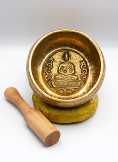 Alpine Crystals UAE Authentic Handcrafted Buddha Singing Bowl from Nepal for Healing, Mindfulness, Meditation, and Yoga Traditional Wooden Striker Included  - Image 5