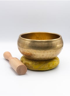 Alpine Crystals UAE Authentic Handcrafted Buddha Singing Bowl from Nepal for Healing, Mindfulness, Meditation, and Yoga Traditional Wooden Striker Included  - Image 3