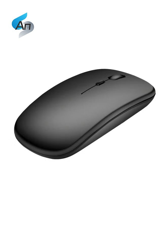 An 600.0 mAh Rechargeable Wireless Optical Mouse Black - Image 1