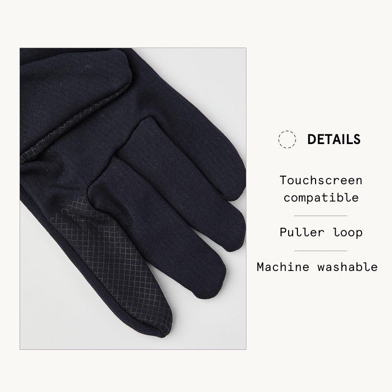 Hestra Touch Point Active Liner - Machine Washable, Touch Screen Compatible Liner for Additional Layering or as a Thin Glove - Navy - 10 - Image 4