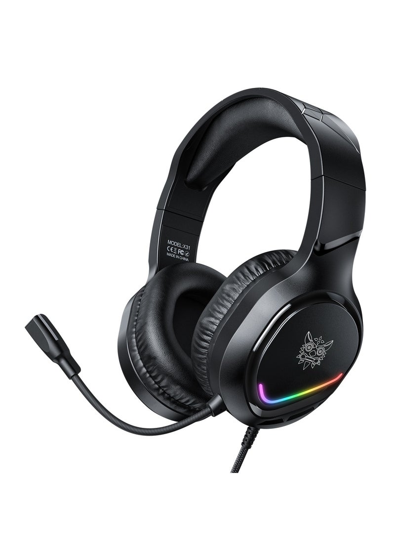 onikuma X31 Headset Gaming Headset Wired Headset Computer PS Gaming Headset  - Image 1