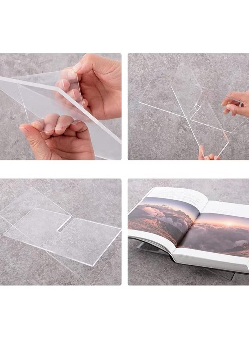 Elegantly Designed Quran Stand Holder For Reading Transparent X Shaped Book Holder With A Touch Of Elegance And Comfort Useful For Reading At The Table And While Sitting  - Image 3
