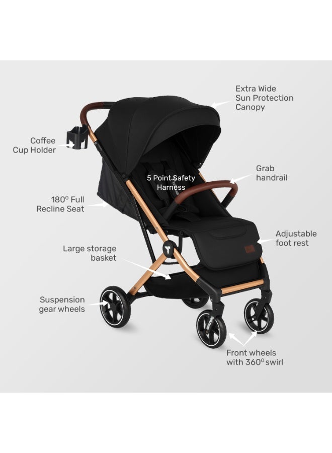 TEKNUM Travel Cabin Plus Stroller - Sunshine Black - Image 5