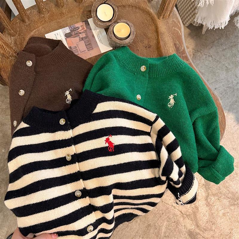 Children's Knitted Cardigan Thin Outwear 2025 Small and Medium-Sized Kidsren's Baby Autumn Sweater Girls Boys Cotton Knitted Cardigan - Image 3