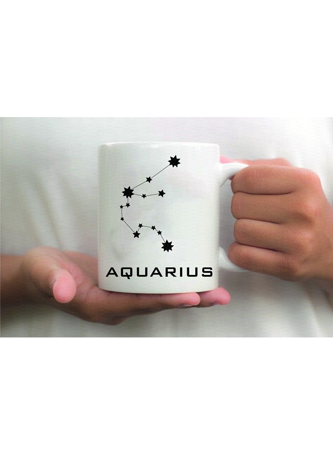 Giftmate Aquarius Zodiac Mug for Coffee Tea Star Sign Horoscope Mugs 325ml for Office Home - Image 3