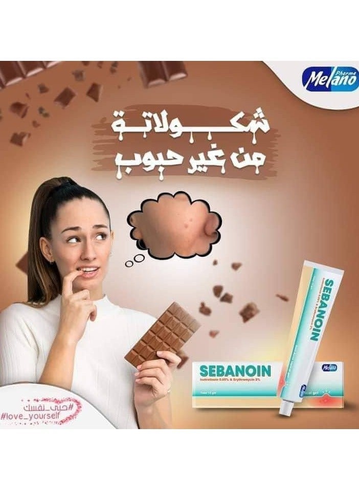 Melano Pharma Sebanoin Traitment Anti Acne Gel 15 gm - Image 2