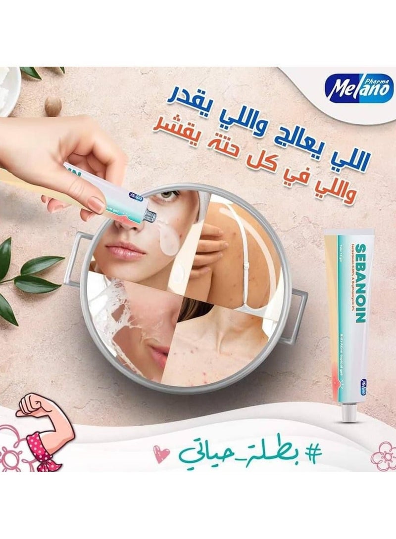 Melano Pharma Sebanoin Traitment Anti Acne Gel 15 gm - Image 3