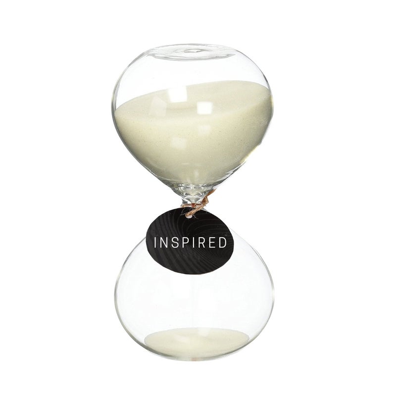 SWISSELITE SWISSELITE Puff Sand Timer Hourglass Sand Timers Inspired Glass for Home Desk Office Decor 