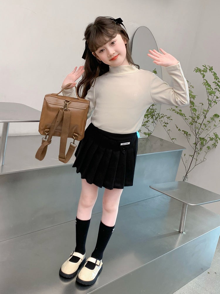 Girls' Fashionable Short Skirt Black Jk Pleated Skirt For Girls Primary School Students Children'S Half Skirt 2026 Outfit Skirt - Image 5