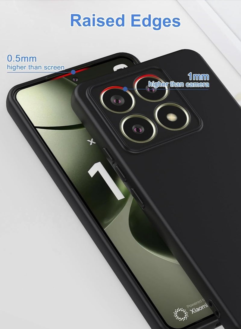 BORTONY Xiaomi 14T Case Cover Liquid Silicone Phone Case with Soft Interior Slim Fit Flexible Thin Camera Protection Back Cover for Xiaomi 14T 6.6-inch - Image 3