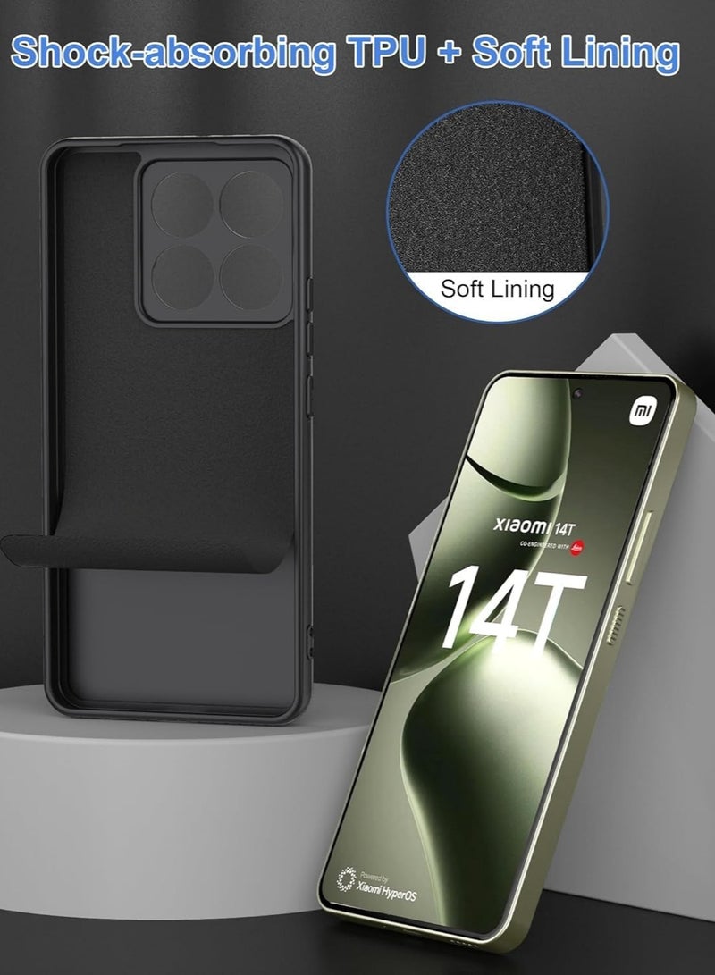 BORTONY Xiaomi 14T Case Cover Liquid Silicone Phone Case with Soft Interior Slim Fit Flexible Thin Camera Protection Back Cover for Xiaomi 14T 6.6-inch - Image 4