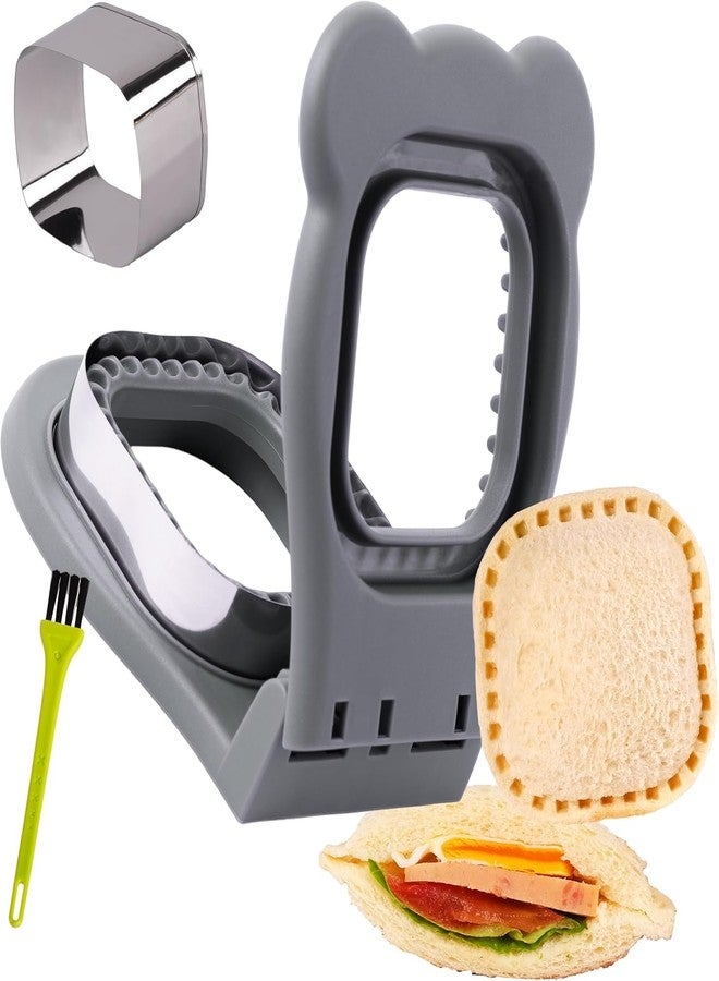 Shop Crowds Uncrustables Sandwich Maker, Sandwich Cutters for Kids Lunch, Sandwich Cutter and Sealer, Stainless Steel Baking Tools (PACK OF 1 [ Square Shape ]) - Image 1